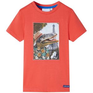 vidaXL Kinder-T-Shirt Hellrot 140