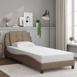 vidaXL Bettgestell ohne Matratze ""Zadar"" Cappuccino-Braun 80x200 cm Kunstleder