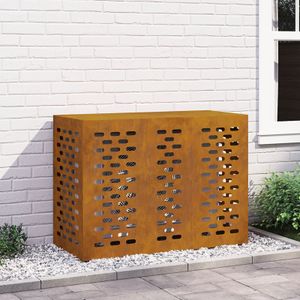 vidaXL Klimaanlagenabdeckung 110x50x80 cm Cortenstahl