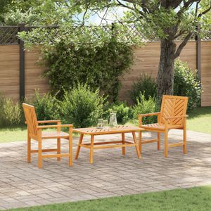 vidaXL 3-teilige Garten Lounge Set Massivholz Akazie