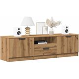 vidaXL TV-Schrank Artisan-Eiche 140x35x40 cm Holzwerkstoff