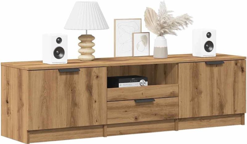 vidaXL TV-Schrank Artisan-Eiche 140x35x40 cm Holzwerkstoff