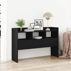 vidaXL Sideboard in schwarzer Eiche 105x30x70 cm aus Holzwerkstoff