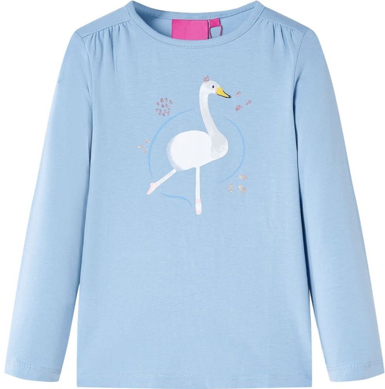 vidaXL Kinder-Langarmshirt Hellblau 116