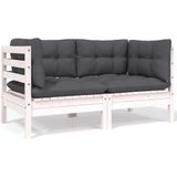 vidaXL 8-tlg. Garten-Lounge-Set mit Kissen Kiefer Massivholz