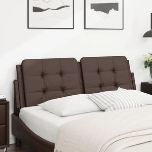 vidaXL Kopfteil-Kissen Braun 120 cm Kunstleder