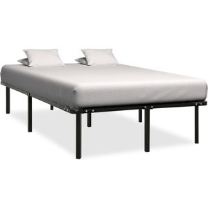 vidaXL Bett Schwarz Metall 120x200 cm