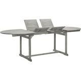 vidaXL Garten-Esstisch (160-240)x100x75 cm Massivholz Akazie