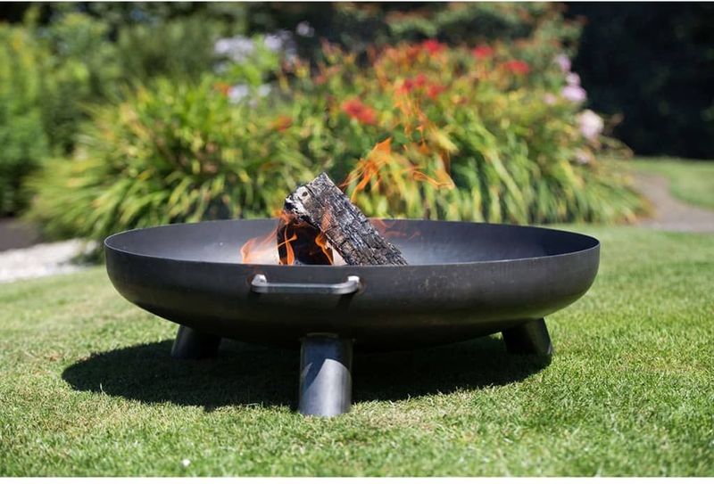 RedFire Feuerschale Salo Schwarz Stahl 80 cm 81020