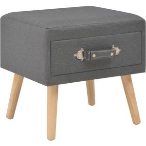 vidaXL Nachttisch Dunkelgrau 40x35x40 Stoff