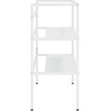 vidaXL Badezimmer Waschtischgestell Weiß 79x38x83 cm Eisen
