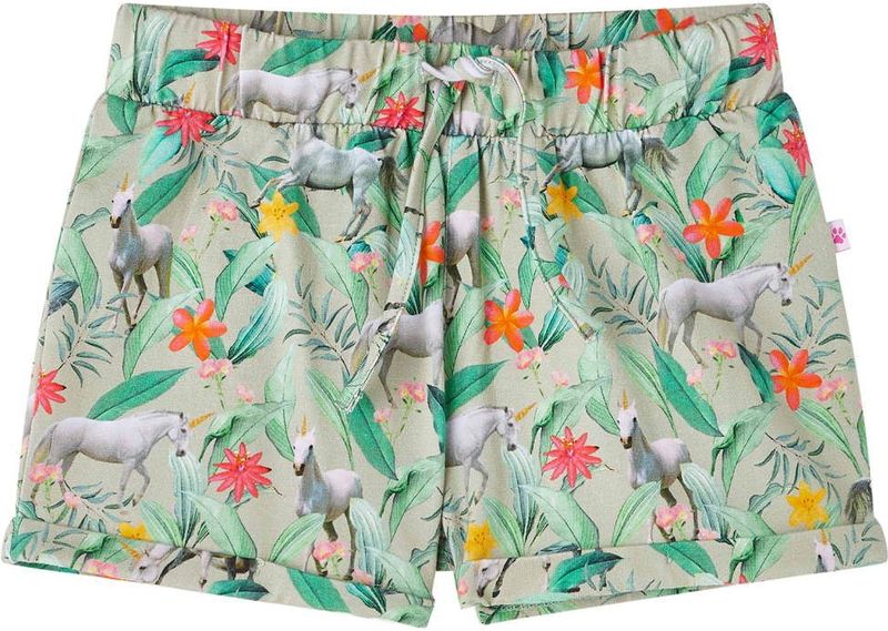 vidaXL Kindershorts mit Kordelzug Hellkhaki 104