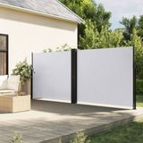vidaXL Seitenmarkise Ausziehbar Weiß 180x1200 cm