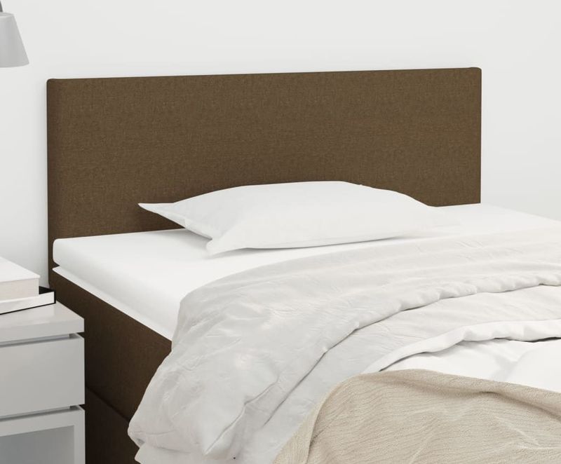 vidaXL Kopfteil Dunkelbraun 100x5x78/88 cm Stoff