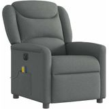 vidaXL Massagesessel Elektrisch Dunkelgrau Stoff