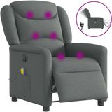 vidaXL Massagesessel Elektrisch Dunkelgrau Stoff