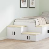 vidaXL Aufbewahrungsschrank weiß 118x41x40 cm aus Holzwerkstoff