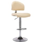 vidaXL Barhocker 2 Stk. Cremeweiß Kunstleder