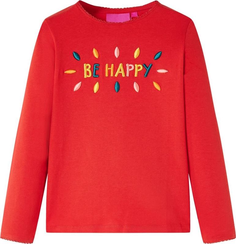vidaXL Kinder-Langarmshirt Rot 92