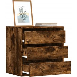 vidaXL Kommode Räuchereiche 60x41x58 cm Holzwerkstoff