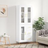 vidaXL Highboard Weiß 69,5x34x180 cm Holzwerkstoff