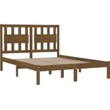vidaXL Massivholzbett Honigbraun Kiefer 200x200 cm