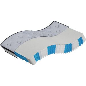 vidaXL Matratze Taschenfederkern Mittel 120x200 cm