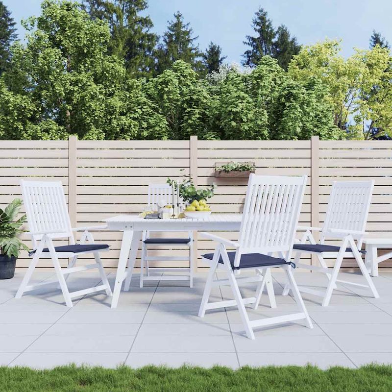 vidaXL Palettenkissen 4 Stk. Marineblau 50x50x4 cm Oxford-Gewebe