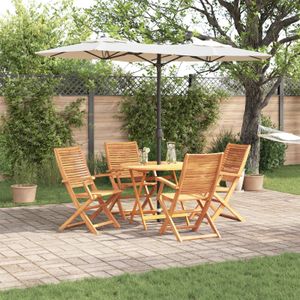 vidaXL 5-teiliges Garten-Esszimmer aus massivem Akazienholz