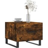 vidaXL Couchtisch Räuchereiche 50x50x40 cm Holzwerkstoff