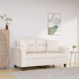 vidaXL Zierkissen 2 Stk. Beige 40x40 cm Mikrofasergewebe