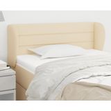 vidaXL Kopfteil mit Ohren Creme 103x23x78/88 cm Stoff