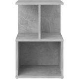 vidaXL Nachttische 2 Stk. Betongrau 35x35x55 cm Holzwerkstoff