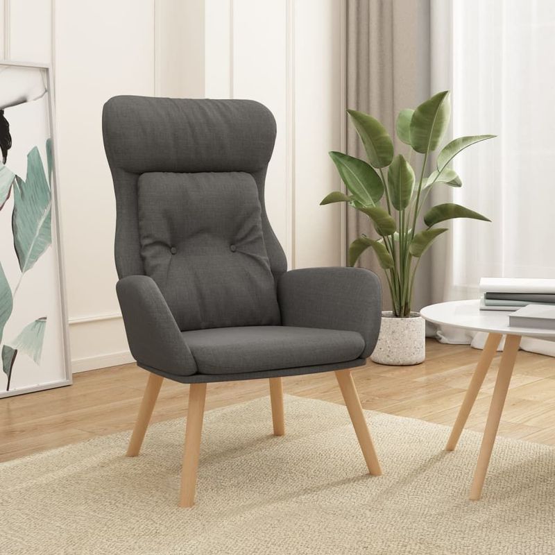vidaXL Relaxsessel Dunkelgrau Stoff