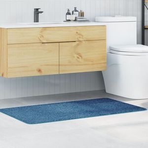 vidaXL Badematte Rechteckig Blau 70x120 cm Polypropylen Rutschfest