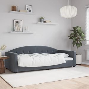 vidaXL Tagesbett Dunkelgrau 90x190 cm Samt