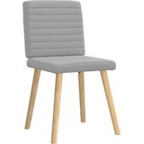 vidaXL Esszimmerstühle 2 Stk. Wolkengrau Stoff