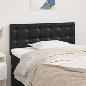 vidaXL Kopfteil Schwarz 80x5x78/88 cm Kunstleder