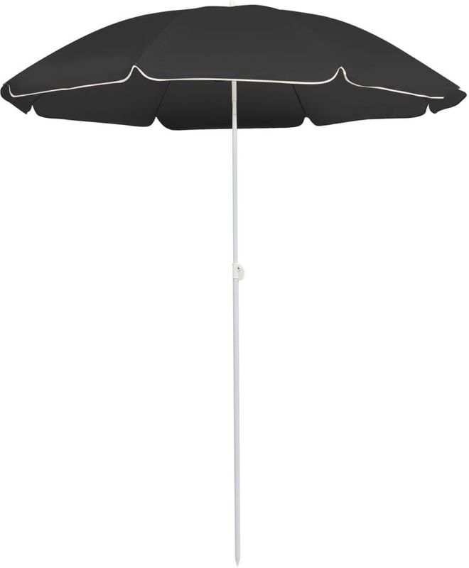 vidaXL Sonnenschirm mit Stahlmast Anthrazit 180 cm