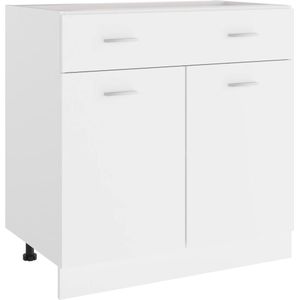 vidaXL Schubunterschrank Lyon Weiß 80x46x81,5 cm Holzwerkstoff