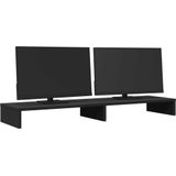 vidaXL Monitorständer Schwarz 100x27x10 cm Holzwerkstoff