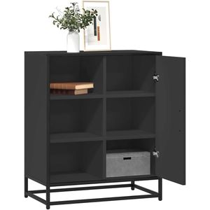 vidaXL Sideboard Schwarz 62x35x76 cm Holzwerkstoff