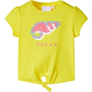 vidaXL Kinder-T-Shirt Gelb 140