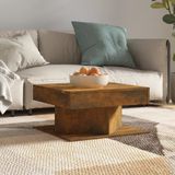 vidaXL Couchtisch Räuchereiche 57x57x30 cm Holzwerkstoff