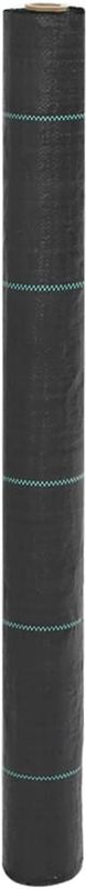 vidaXL Unkrautvlies Schwarz 1x10 m PP