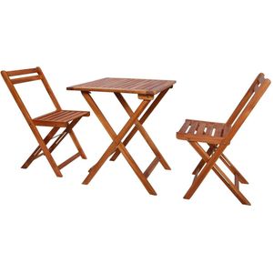 vidaXL 3-tlg. Bistro-Set Klappbar Massivholz Akazie