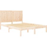 vidaXL Massivholzbett ohne Matratze 160x200 cm Kiefernholz