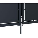 vidaXL Gartentor Stahl 300 x 75 cm Anthrazit