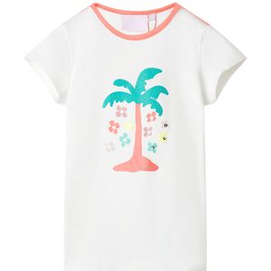 vidaXL Kinder-T-Shirt Ecru 104
