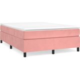 vidaXL Bettgestell Rosa 140x200 cm Samt